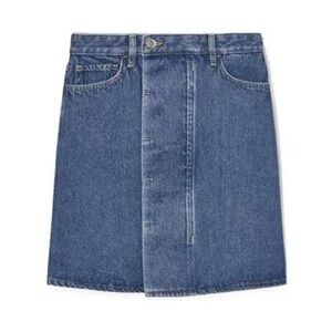 COS Denim Hidden button Skirt
